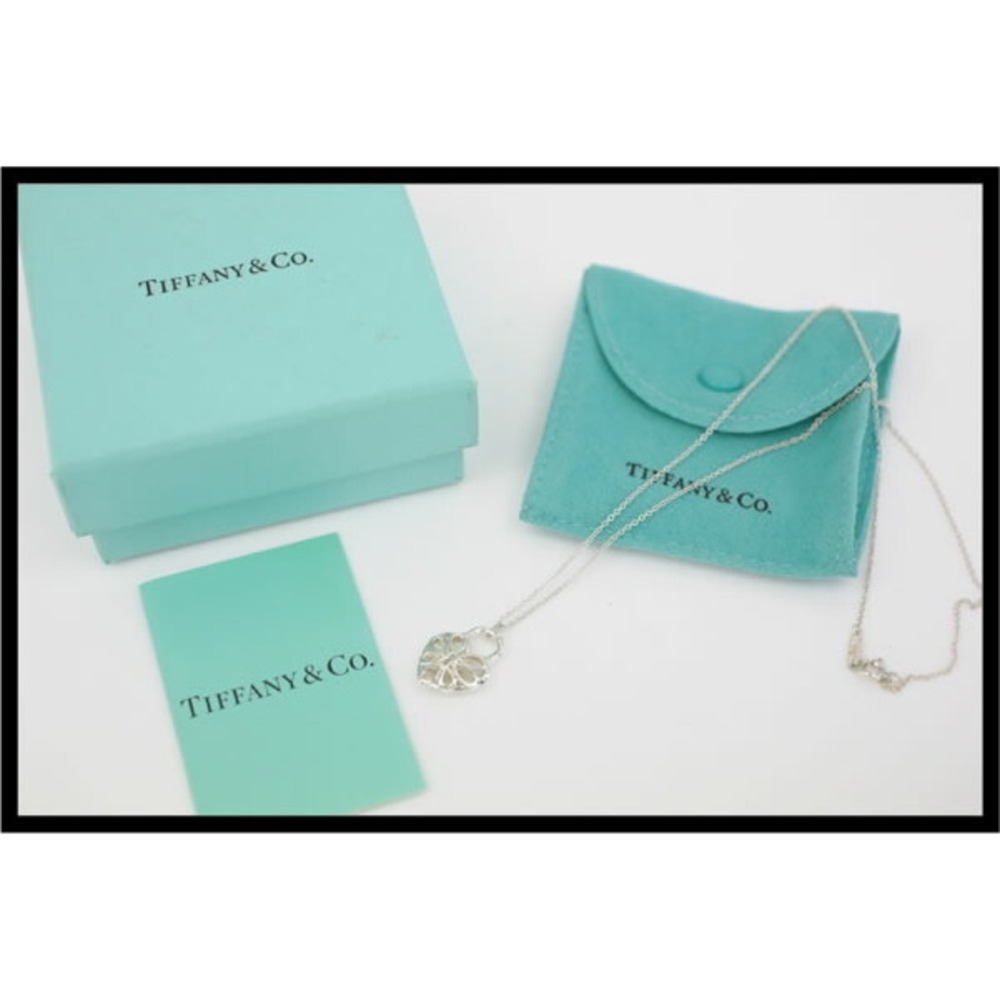 Tiffany Filigree Heart Pendant Necklace Sterling Silver Rare Newly Polished